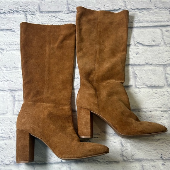 Chinese Laundry “Kraft” Brown Suede Knee-High Heeled Boots. Size 8.5. - Picture 2 of 8